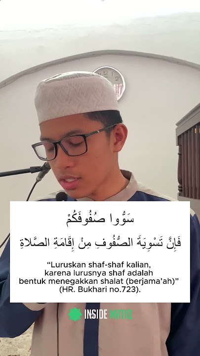 Bacaan imam untuk Merapatkan shoff sholat