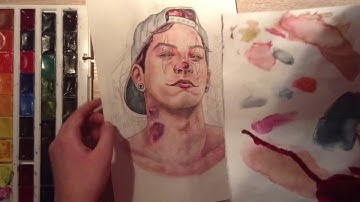 Drawing of Josh Dun from Twenty One Pilots