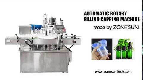 How to use the Automatic rotary  filling capping machine