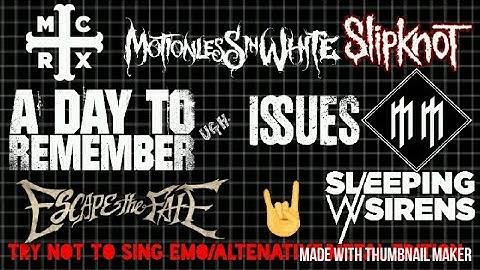 Try Not To Sing Emo/Alternative/Metal Edition