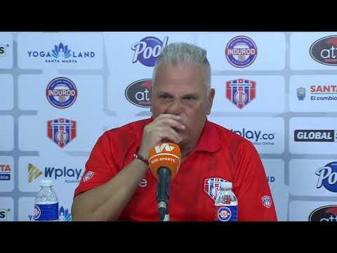 Rueda de prensa de Unión Magdalena tras su partido ante Millonarios