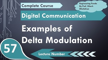 Examples of Delta Modulation | Solved Problems of Delta Modulation | Digital Communication
