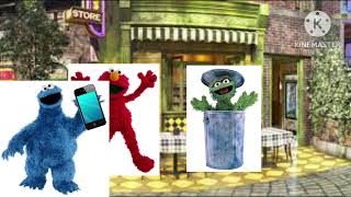 Oscar the Grouch pulls Elmo’s pants down and gets grounded