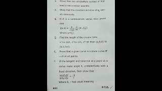 B.sc Mathematics( Semester-V) Differential Geometry &amp; Tensor