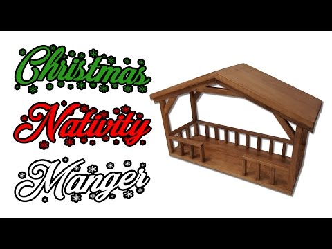 How to Make a Christmas Nativity Manger