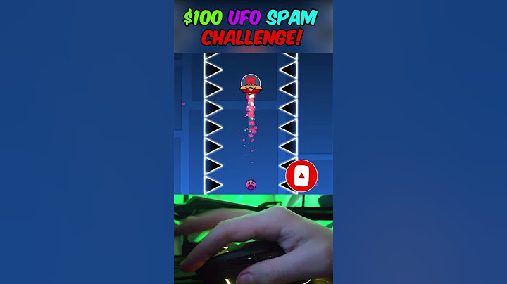 $100 Mrbeast UFO SPAM CHALLENGE! In Geometry Dash! #gd #geometrydash #sigmaboy #sigma #challenge #ez