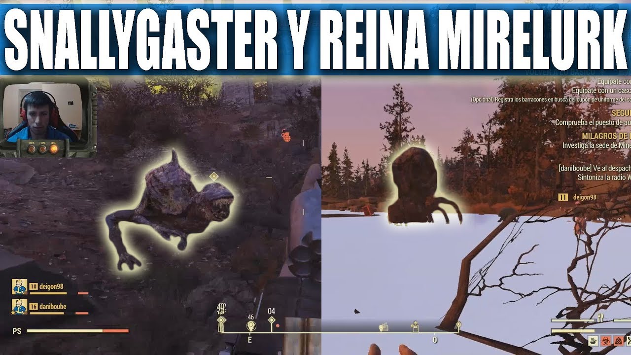 FALLOUT 76 (B.E.T.A) | SNALLYGASTER Y REINA MIRELURK