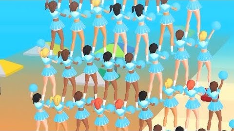 ‎Cheerleader Run 3d - All Levels Gameplay Android, iOS