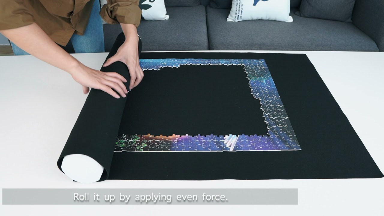 How to Use a Puzzle Mat  Puzzle Roll Jigsaw Storage Felt Mat 