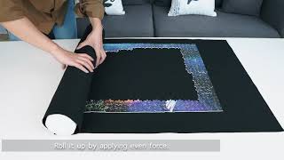 How to Use a  Puzzle Mat | Puzzle Roll Jigsaw Storage Felt Mat screenshot 3