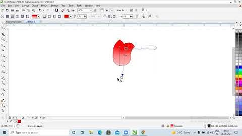 Lotus Flower Design in Corel Draw in Hindi