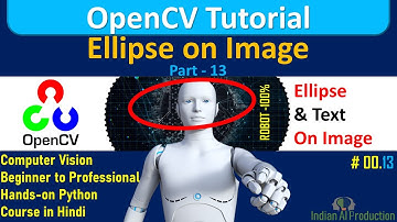 Draw Ellipse On An Image using OpenCV Python | OpenCV Tutorial in Hindi | Computer Vision