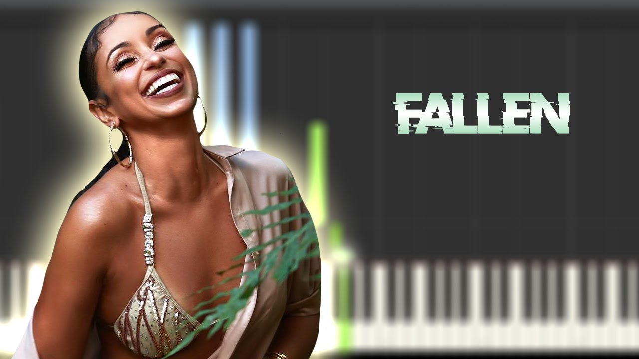 Mya - Fallen | Instrumental Piano Tutorial / Partitura / Karaoke / MIDI