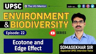 Life in Ecotone and Edge Effect: EP-22 #environment #biodiversity #ecotone #edgeeffect #prelims2026
