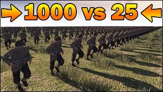 1000 INFANTRY vs 25 SNIPERS - MISSION IMPOSSIBLE - Men of War Assault Squad 2 - Editor Scenario #83 screenshot 3