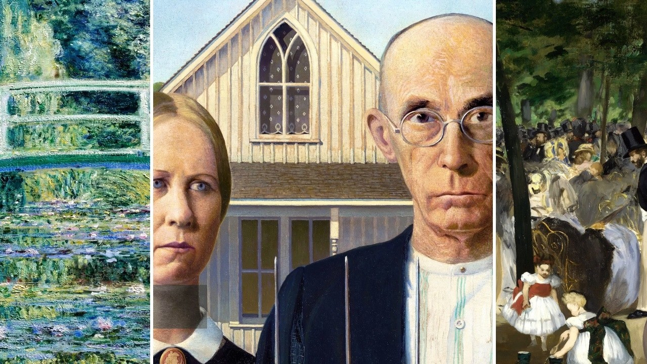 Masterpieces TV — Silent Art Gallery · October 6 Morning | Wood · American Gothic & others
