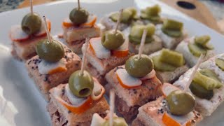 CANAPÉS! Originales! Para las fiestas de navidad! 🎄🍥