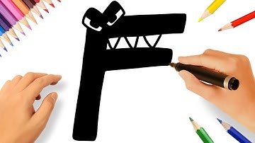 HOW TO DRAW ALPHABET LORE F 😀