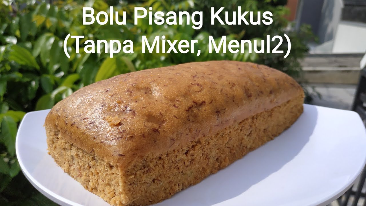 Cara membuat bolu kukus pisang tanpa mixer