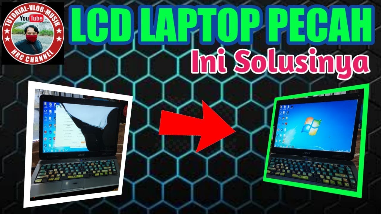 Cara memperbaiki Lcd Laptop Pecah || Retak || Acer Aspire 4732 Z