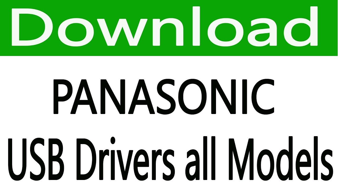 panasonic driver download