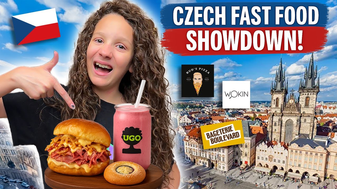 Trying Every Czech Fast Food Chain in Prague! 🥪🥤🇨🇿