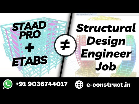 ETABS + STAAD.Pro ≠ Structural Design Engineer Job #civilengineering