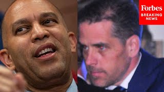 Famous Hakeem Jeffries Asked Point Blank About GOP Investigations Into Hunter Biden Net Worth