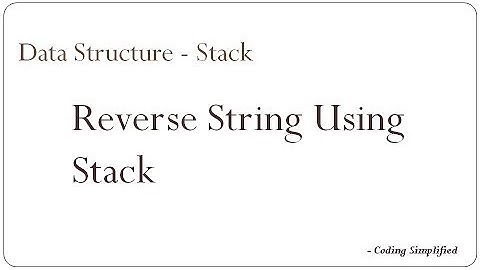 Data Structure | Stack: Reverse a String using Stack | Implementation in Java