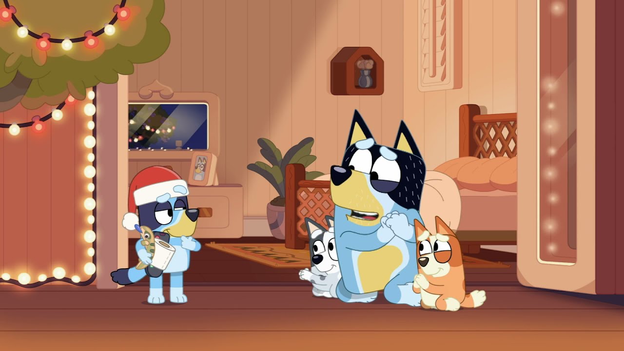Bluey Muffin, Bandit & Bingo Please Face [Verandah Santa] YouTube