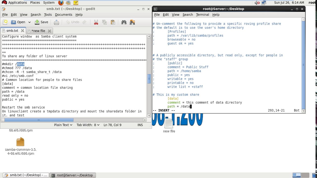 Advanced SAMBA Server Configuration Tutorial RHEL 6 Part 2 In Hindi YouTube