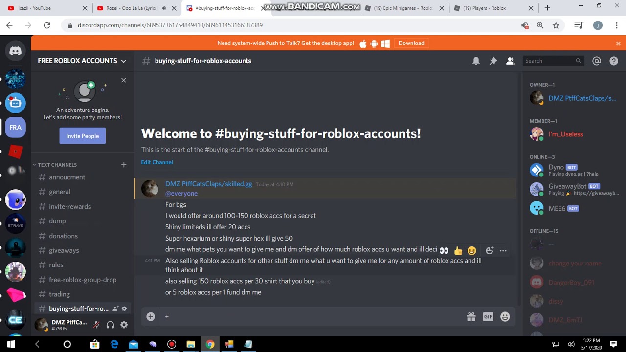 Roblox Dump Accounts - roblox account dump june 2020 robux generator in pc