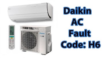 how to remove daikin ac fault code h6?