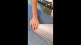 Pleating the tutu layers