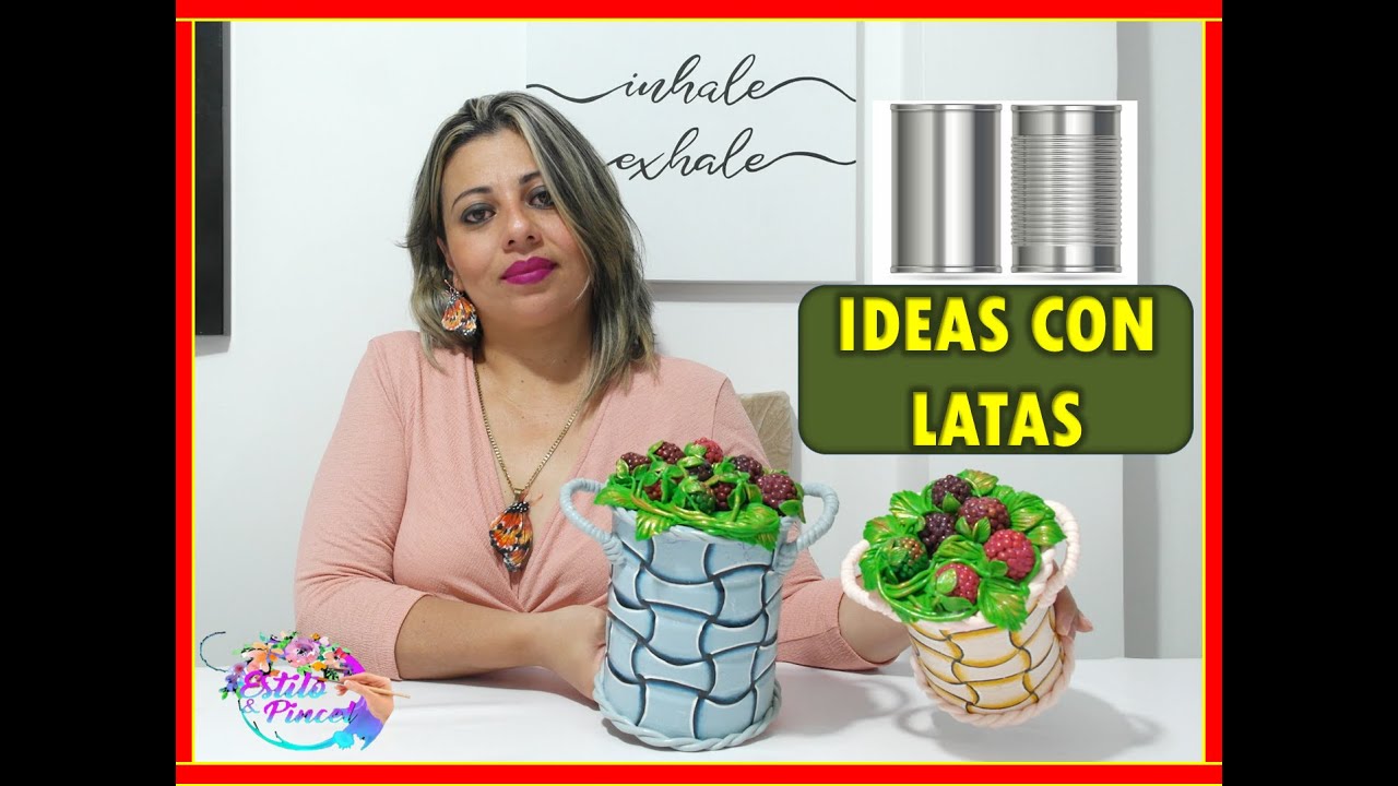 DIY IDEAS PARA RECICLAR LATAS de aluminio, con porcelana fría