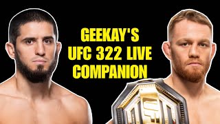 UFC 322 LIVE FIGHT COMPANION AND REACTION