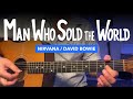 🎸 The Man Who Sold The World • Nirvana Guitar Lesson w/ Intro, Chorus, & Solo Tabs