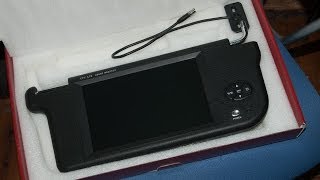済 3,200 円 Sun Visor Set W/9" TFT LCD Color Monitor/TV (R) サンバイザーモニター 右側