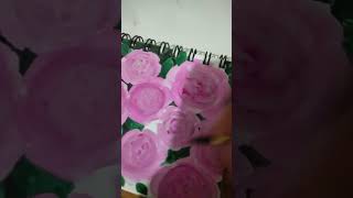 Garden full of roses ytshortsvideos abstractacrylicpainting acrylic acrylicpainting drawing