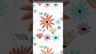 Watch me create a pattern in adobe illustrator. 🌻 Flower pattern 🌻