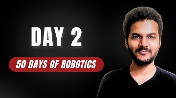 Robotics for beginners | 50 days of robotics | sensors, actuators, links & joints in robots | Day 2