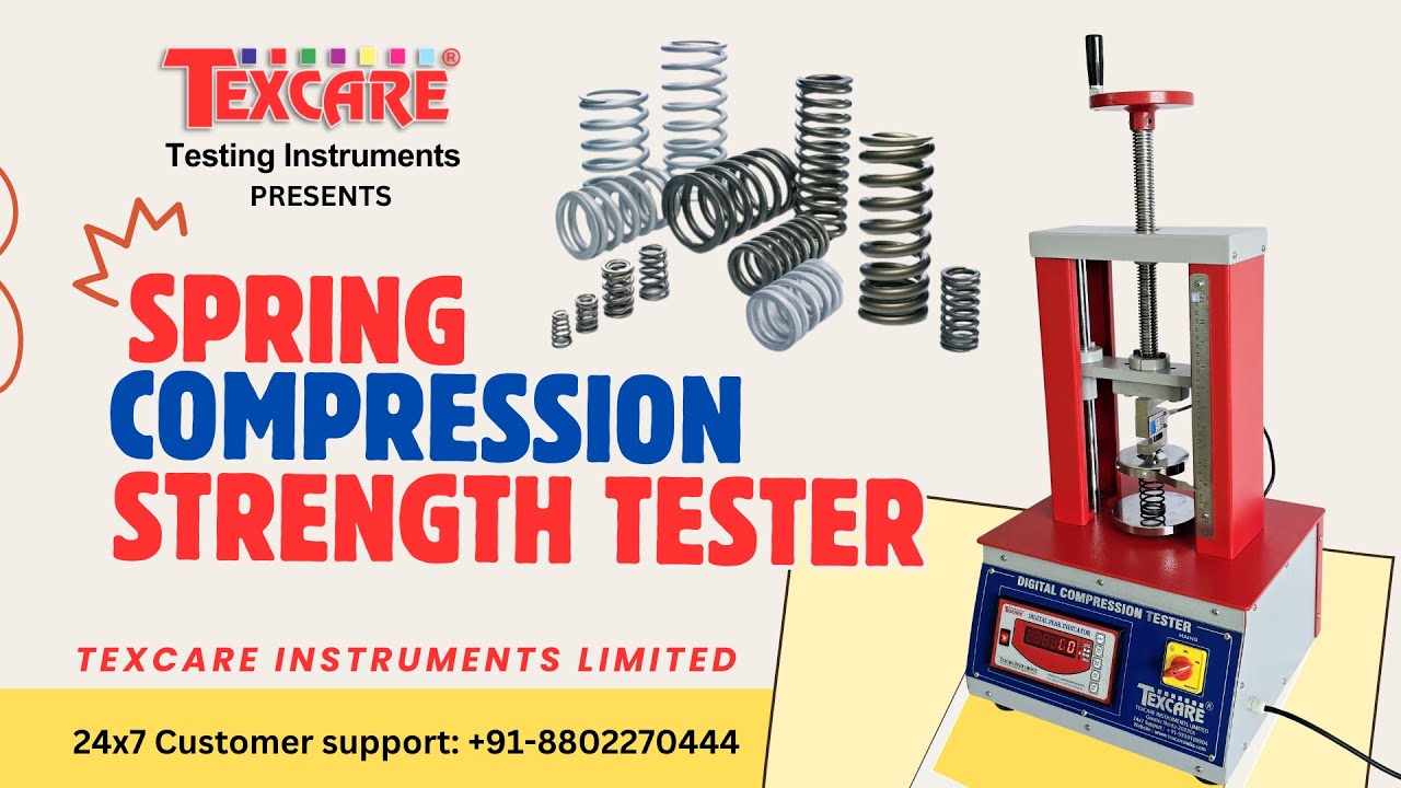 Spring Compression Strength Tester, ASTM D695, ASTM A370, ISO 7500-1 ...