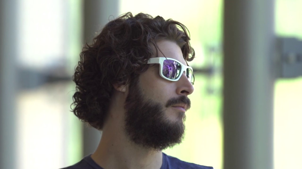 Carver : lunettes de soleil verres polarisants traitement revo miroir monture blanche by Ace