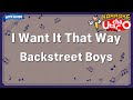 I Want It That Way – Backstreet Boys (Karaoke with guide)