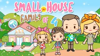Miga World SMALL HOUSE FOR FAMILY OF 4 DESIGN ??️ |family house DECORATIONS| Miga town |tocaboca
