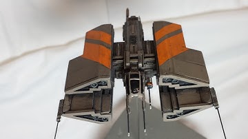 Scratch built styrene sci-fi spaceship build 2