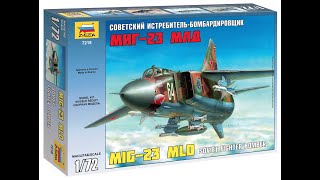 MiG-23 MLD Flogger 1/72 Zvezda QUICK REVIEW and UNBOXING