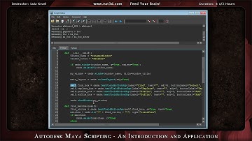 Autodesk Maya Scripting - An Introduction and Application