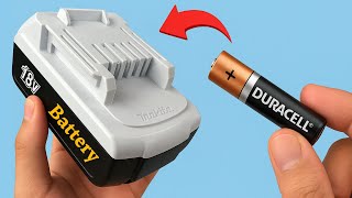 Fix Dead Power Tool Battery Using 1.5V! Genius DIY Hack!