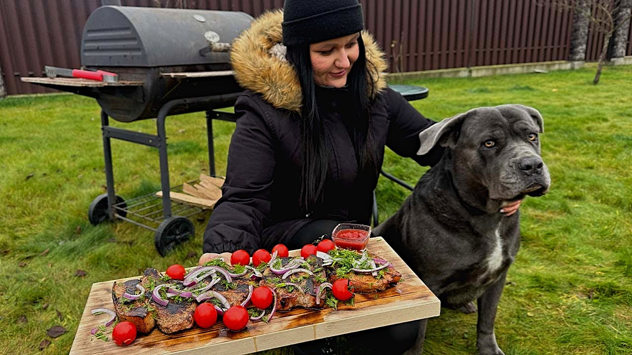 Delicious Steak on the Fire | Simple Recipe | ASMR Cooking Outdoors